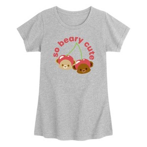 Girls' - Instant Message - So Beary Cute -Toddler Girls Short Sleeve T-Shirt Short Sleeve Graphic T-Shirt - 1 of 3
