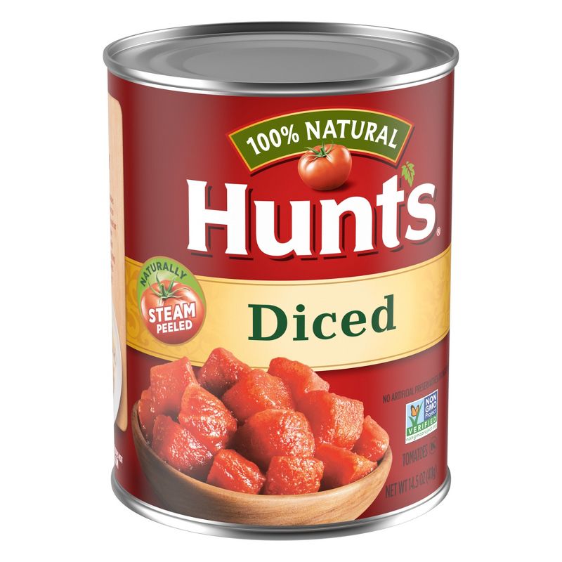 Hunt&#39;s 100% Natural Diced Tomatoes - 14.5oz, 3 of 6