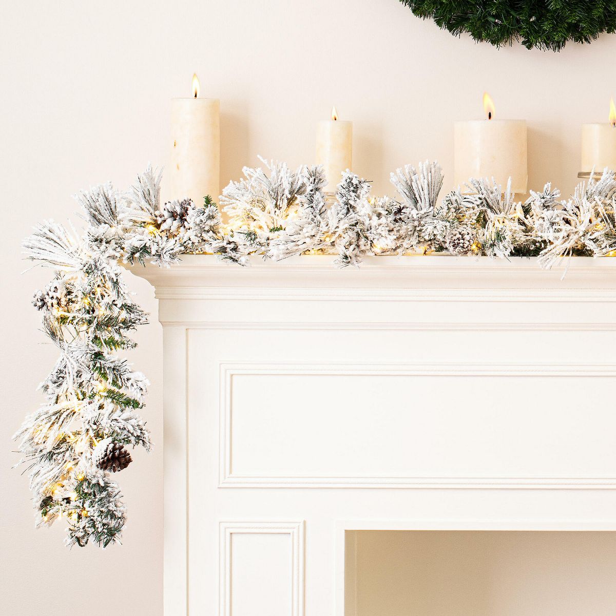 Vickerman Flocked Atka Artificial Christmas Garland - thumbnail 9