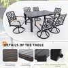 UNISOAR 7PC Outdoor Patio Furniture Set with 6 Swivel Rockers - 2 of 4