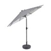 WestinTrends 9 Ft Outdoor Patio Market Umbrella with Black Round Base - 2 of 3