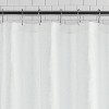 LunaLulinlk White Fabric Shower Curtain, 72" x 72" - 2 of 4