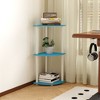HOMLUX 3 Tier Decorative Corner Bookshelf Display Rack - 3 of 4