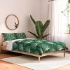 Deny Designs Mele_Artanddesign Ginkgo Leafs Pattern Queen/Full Comforter and Sham Set (2-3pc Set) - 2 of 4