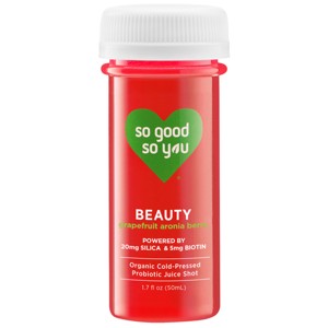 So Good So You Beauty Grapefruit Aronia Berry Organic Probiotic Shot - 1.7 fl oz - 1 of 4