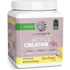 Active Creatine for HER, Monohydrate Powder Micronized PreWorkout Recovery Supplement for Women, Sunwarrior, 50 Servings - 1 of 4