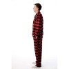 #followme Mens Plaid Button Front Flannel Pajamas Set / Winter Pajamas - 2 of 3