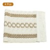 Unique Bargains Cotton Woven Vintage Kitchen Absorbent Coasters with Tassels - 3 of 4