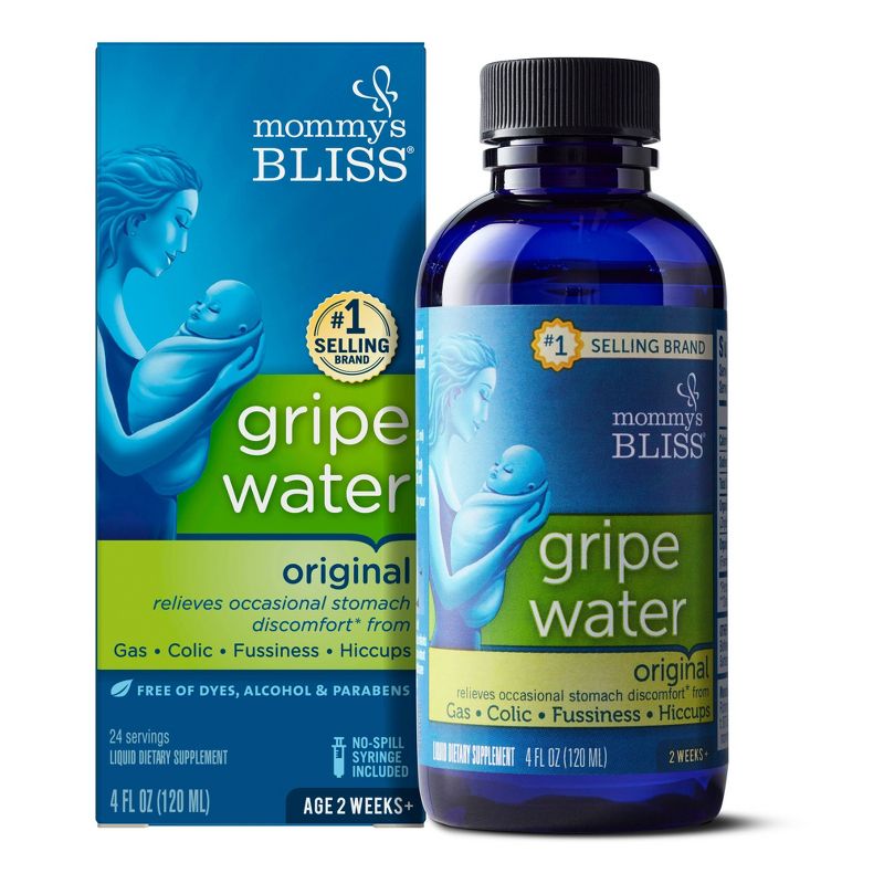 Mommy&#39;s Bliss Gripe Water for Babies with Gas, Colic or Stomach Discomfort - 4 fl oz, 3 of 15