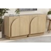 ORRD Mid-Century Modern Sideboard Buffet with Arched Cabinet Doors, Brown Wood Credenza for Living Room, Dining Room & Kitchen Storage - 3 of 4