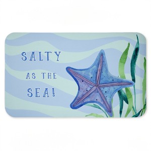 Stupell Industries Salty As The Sea Printed Anti-Fatigue Floor Mat, design by Audrey Jeanne Roberts, 30"x18" - 1 of 4