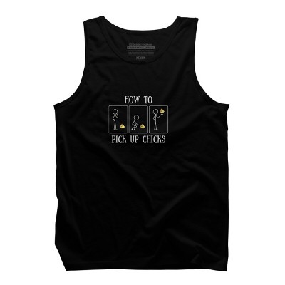 Men's Design By Humans How to Pick Up Chicks By woodsgoods Tank Top