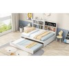 Twin Size Daybed with Storage Shelves, USB Ports and Twin Size Trundle - 4 of 4