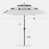 Best Choice Products 10ft 3-Tier Patio Umbrella, Market Sun Shade w/ Tilt Adjustment, Easy Crank - 2 of 4