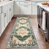 coucheta Vintage Oriental Area Rugs for Living Room, Boho Washable Stain Resistant Non Slip Low Pile Indoor Carpet, for Bedroom, Dining Room - 2 of 4