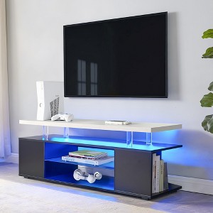 KTMBDW  TV Stand for 60/70 Inch TV, Modern TV Stand, TV Console Entertainment Center with Storage for Living Room, Bedroom - 1 of 4