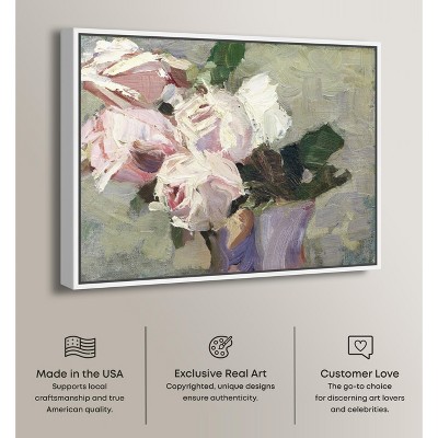 Art Remedy Blooming Vase Chic Farmhouse Wall Art Framed