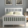 Streamdale Wood Platform Bed with Headboard and Footboard, Full (White) - 2 of 4