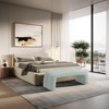 Meridian Furniture,Arc Mint Vegan Leather Bench - 2 of 4
