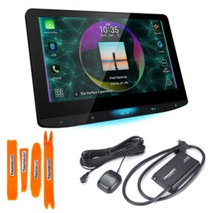 JVC KW-Z1000W 10.1" HD Receiver with Bluetooth, Wireless Android Auto & Wireless Apple CarPlay, HDMI and SXV300v1 Tuner - 1 of 4