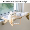 Mewoofun Cat Window Perch Cat Bed for Indoor Cats Cat Window Hammock Seat Adjustable Sturdy Durable Steady Cat Bed, Beige, 18.5"x8.4"x15.5" - 4 of 4