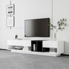 TV Stand With Perfect Storage Solution Two-tone Media Console With Versatile Compartment Particle Board - 2 of 4