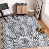 Acekool Washable Area Rug, Modern Geometric Non-Slip Soft Low Pile Stain Resistant Carpet for Living Room Bedroom, Easy Care - 4 of 4