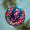 Tropical Tide Treasure Radiant Seahorse Ornament, Ocean-Themed Gift And Decor| OrnamentallyYou - 4 of 4