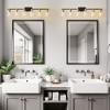 POWLIG Dimmable Vanity Light - Modern Bathroom Lighting with Cylindrical Glass Shades - 4 of 4