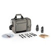 Picnic Time Malibu Frontier Edition Picnic Basket Cooler Heathered Gray with Black Accents - 2 of 4