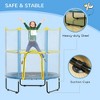 4.6FT Trampoline for Kids with Safety Enclosure Net, for 3-6 Years Old, Gifts for Boys & Girls - 4 of 4
