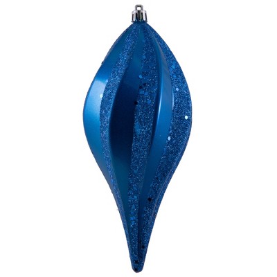 Vickerman UV Candy Swirl Drop Christmas Ornament