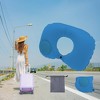 Unique Bargains Inflatable Travel Pillow Press to Inflate for Airplane Train Office - 2 of 4