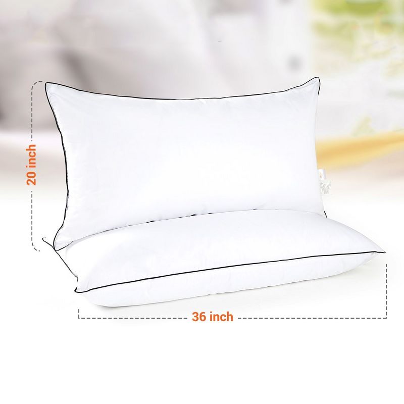 Cheer Collection Set of 2 Adjustable Layered Pillows, 3 of 10