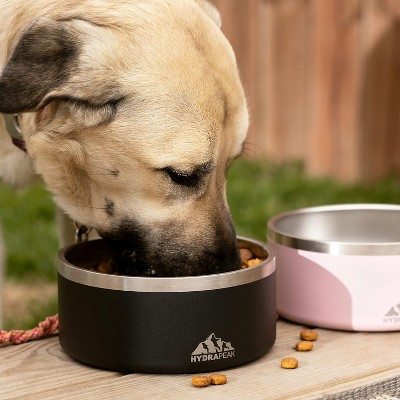 Navy Stainless Steel Non-Slip 4 Cup Dog Bowl