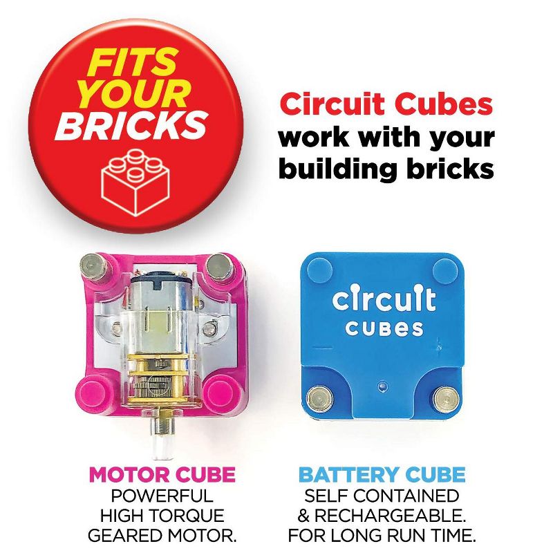 Circuit Cubes Kids STEM Toy Kit - Mechs Move, 2 of 9