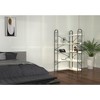 Vynxaria 5 Tier Corner Bookshelf,Modern Corner Bookcase, Large Open Shelf Bookcase,Display,Shelving,White - 3 of 4