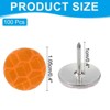 Unique Bargains Hunting Camping Hiking Trail Marking Glow Reflective Tacks 100 Pcs Orange - 2 of 4
