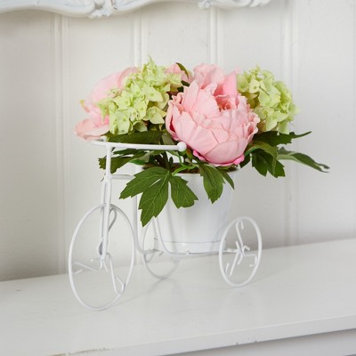 Summer Bliss Hydrangea & Peony 10" Potted Tabletop Arrangement
