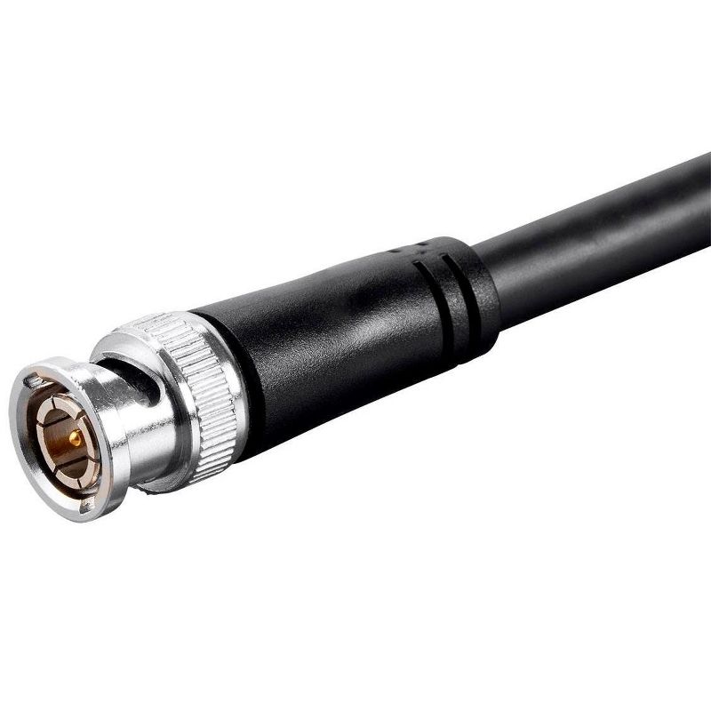 Monoprice SDI BNC Cable - 0.5 Feet - Black, 12Gbps, 16 AWG, Dual Copper, Aluminum Shielding, For Transmitting UHD-SDI Video Signals - Viper Series, 4 of 5