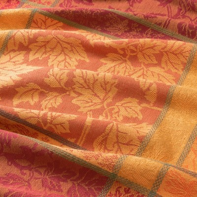 Maplewood Jacquard Harvest Cotton Rectangle Tablecloth in Multicolor