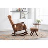 NicBex Polyester Fabric Glider Rocking Chair with Ottoman,Upholstered Nursery Rocking Chairs with High Backrest,Nursing Chair for Bedroom - 4 of 4