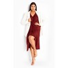 Women's Plus Size Aubree Dress - cabernet | CITY CHIC - 2 of 4
