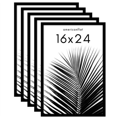 Americanflat 5 Pack of Picture Frames - Plexiglass Cover