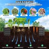 Galvanized Raised Garden Bed, Outdoor Large Planter Raised Beds Open Base with Safety Edge and Glove for Vegetables Flowers Ground Planter - 3 of 4