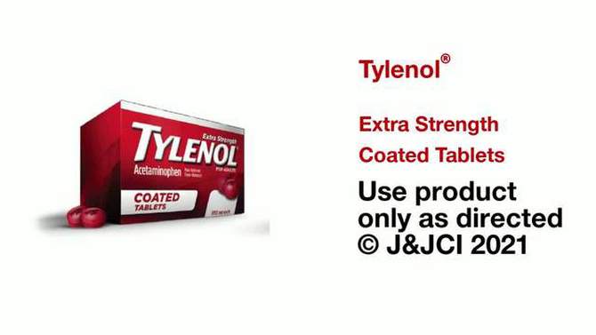 Tylenol Extra Strength Coated Tablets - Acetaminophen - 225ct, 2 of 9, play video