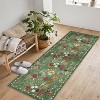 Acekool Floral Washable Rugs - Soft Non-Slip Indoor Area Rugs - 2 of 4