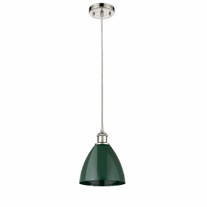 Plymouth Dome - 1 Light Cord Hung Mini Pendant In Industrial Style-11.25 Inches Tall and 7.5 Inches Wide - 1 of 1