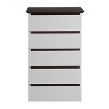 Grungis Modern Dressers with Storage,Modern Buffet Sideboard Cabinet 2 Doors for Living Room,Closet,Hallway - 4 of 4