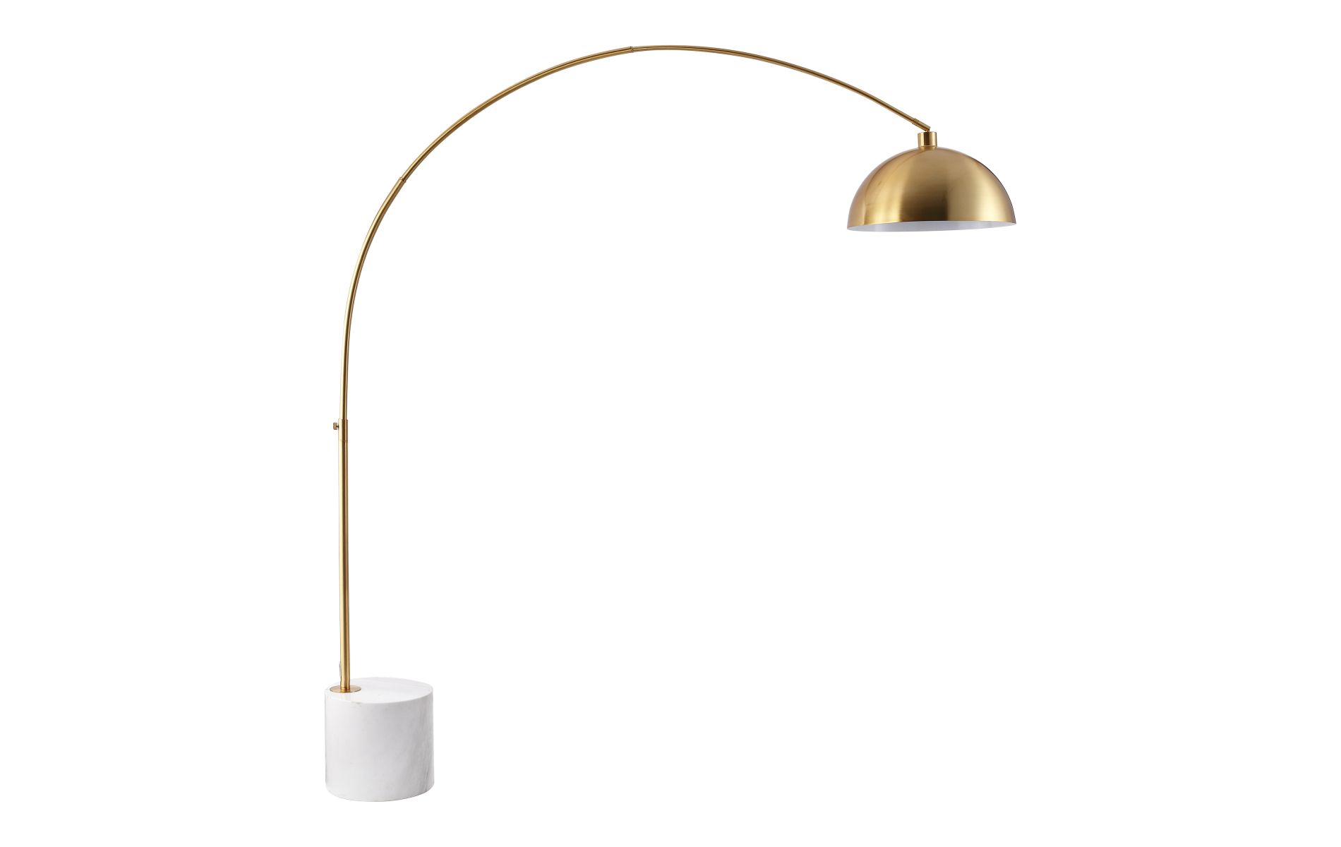 Rosabellina 76" Marble Base Floor Lamp - CTL1105 - Gold/White - Safavieh Couture